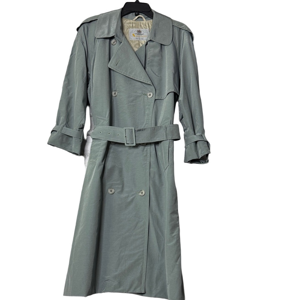 AQUASCUTUM Classic Elegant Belted Women's Aqua Trench Coat